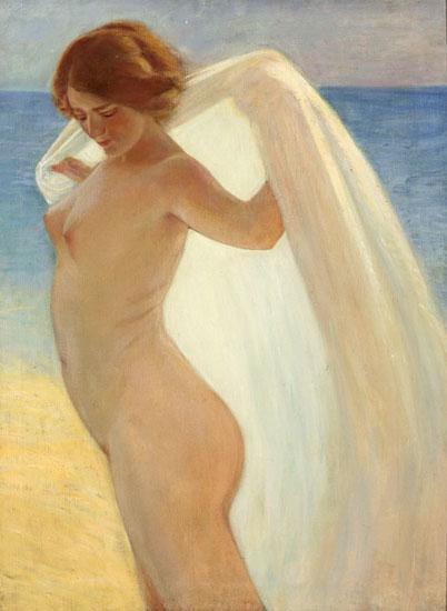 Mujer Secandose by Laureano Barrau
