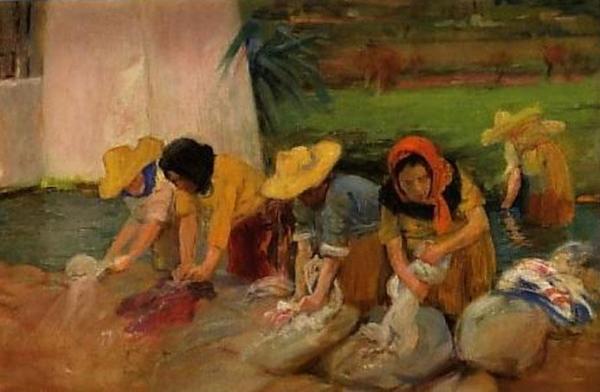Trabajando by Laureano Barrau Oil Painting Reproductions