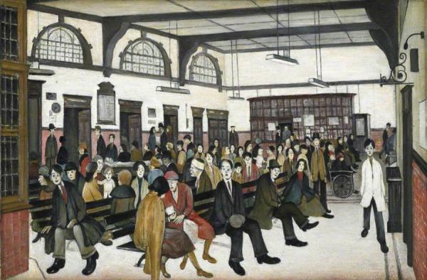 Ancoats Hospital, Outpatients' Hall by Laurence Lowry