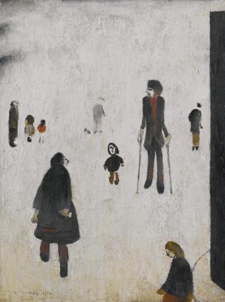 Figures In A Park by Laurence Lowry