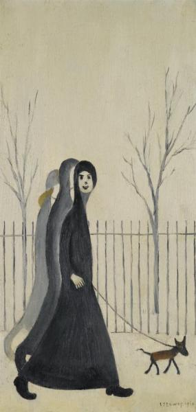 Out For A Walk by Laurence Lowry