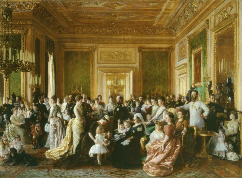 The Family Of Queen Victoria In 1887 by Laurits Tuxen Oil Painting Reproductions