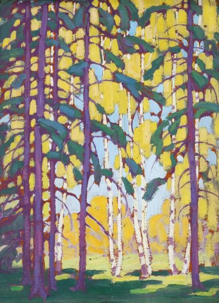 Algonquin Birches by Lawren Stewart Harris