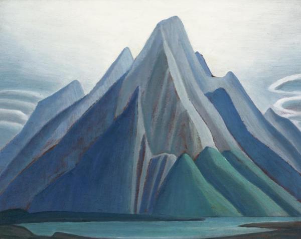 Mountain Sketch Xci (mountain On The Athabasca River) by Lawren Stewart Harris