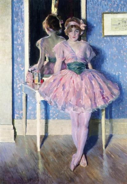 Dancer At Rest by Lawton S. Parker Oil Painting Reproductions