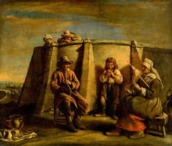 The Flageolet Player by Le Nain Brothers Oil Painting Reproductions