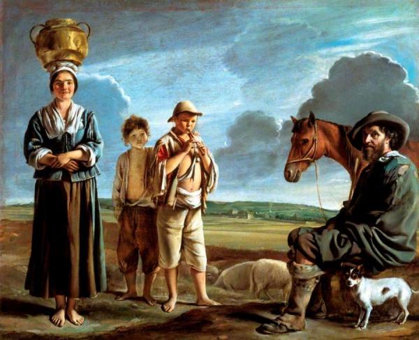 The Resting Horseman by Le Nain Brothers Oil Painting Reproductions