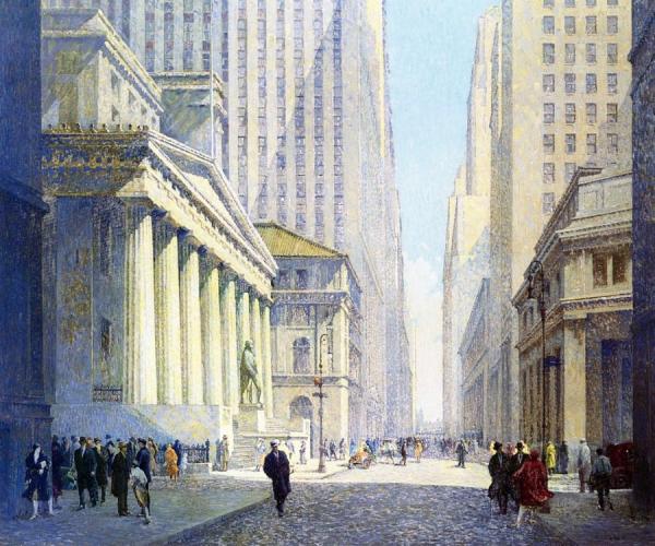 Wall Street by Lee Lash Oil Painting Reproductions