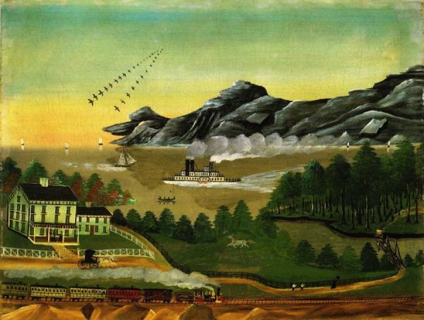 Geese In Flight by Leila T. Bauman