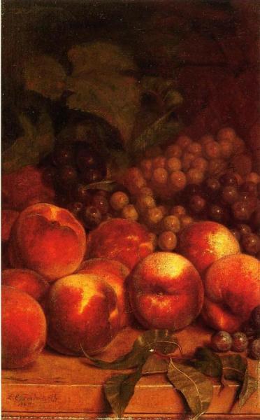 Peaches And Grapes by Lemuel Everett Wilmarth