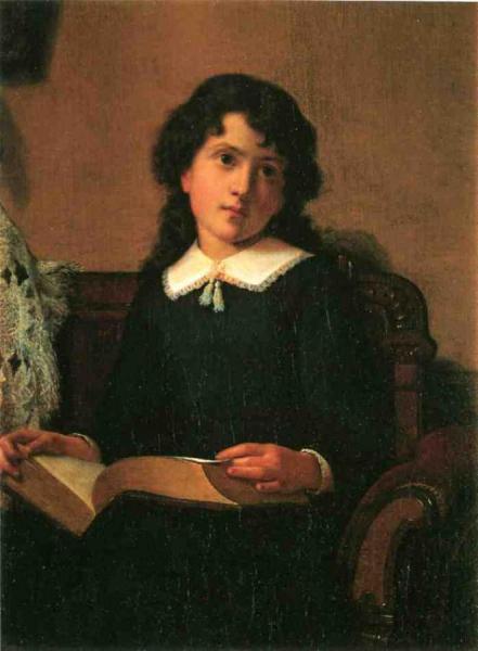 Portrait Of A Young Woman by Lemuel Everett Wilmarth