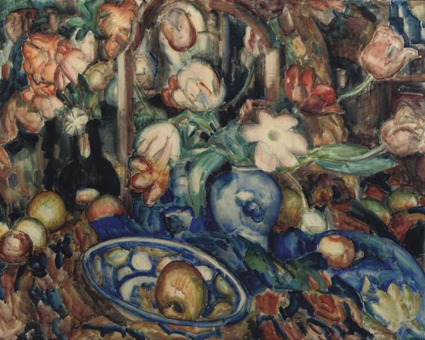 Leo Gestel A Still Life With Flowers