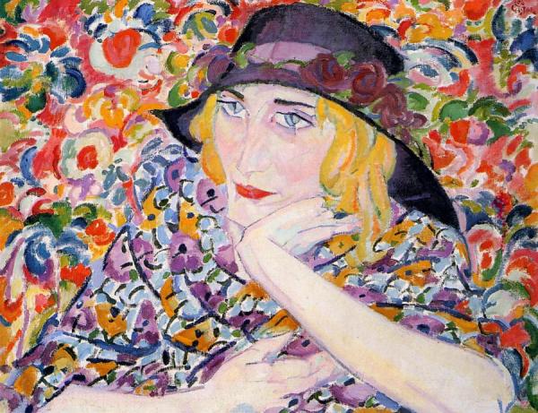 Leo Gestel Woman With Flowers