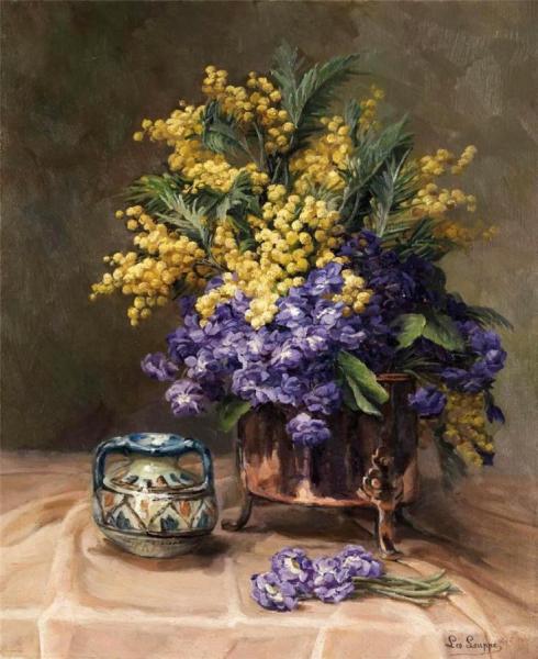 Still Life With Flowers by Leo Louppe