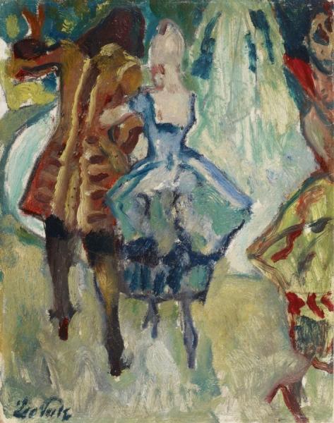 Garden Party (study) by Leo Putz