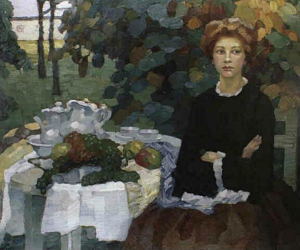 In The Autumn Garden by Leo Putz