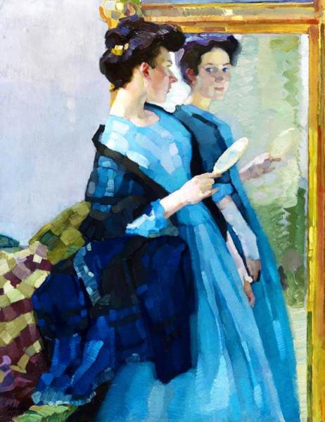 Moran At The Mirror by Leo Putz