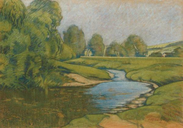 Spring Landscape by Leo Putz