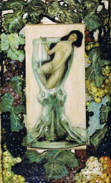 Leo Putz Woman In A Glass