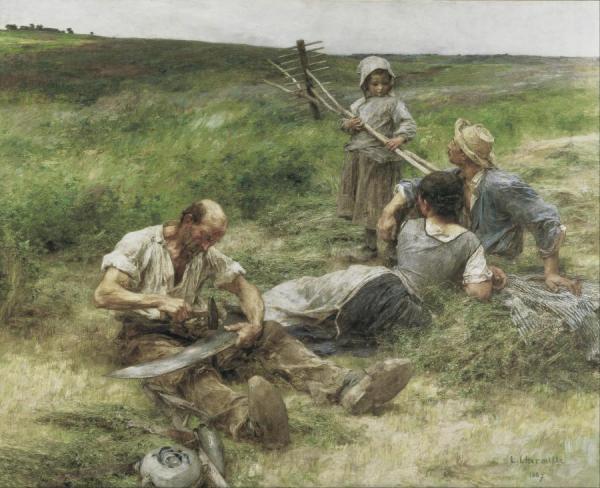 Haymaking by Leon Augustin Lhermitte