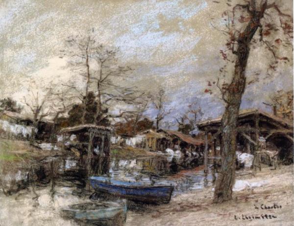 La Hume A Arachon by Leon Augustin Lhermitte