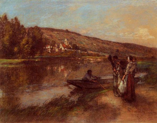 Le Passeur by Leon Augustin Lhermitte
