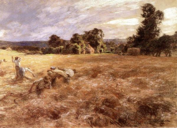 Storm At Harvest by Leon Augustin Lhermitte