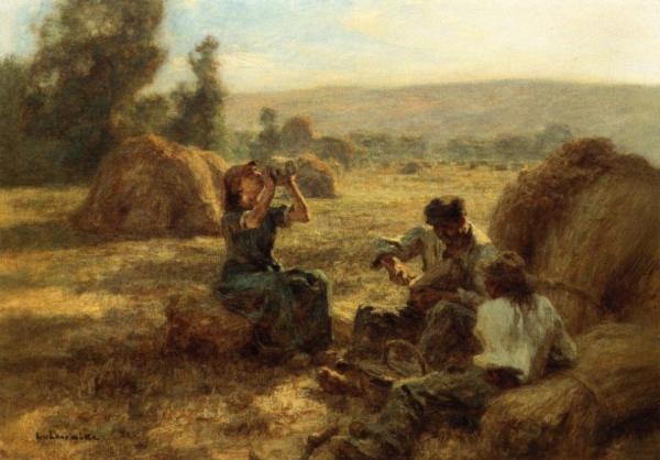 Leon Augustin Lhermitte The Snack