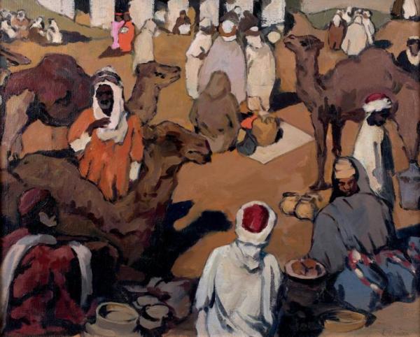 The Market (le Souk) by Léon Cauvy