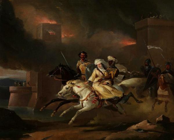 Rebecca And Sir Brian De Bois-guilbert by Leon Cogniet