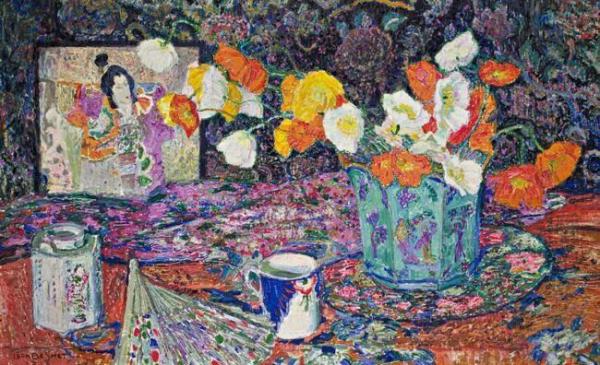 A Vase Of Flowers by Leon De Smet