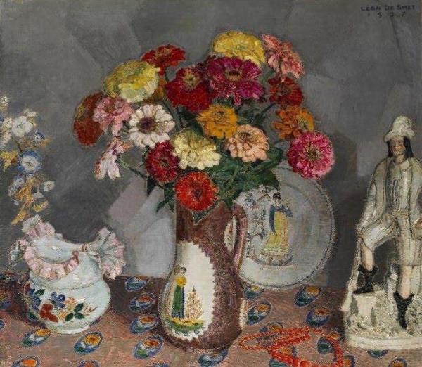 A Vase Of Flowers by Leon De Smet