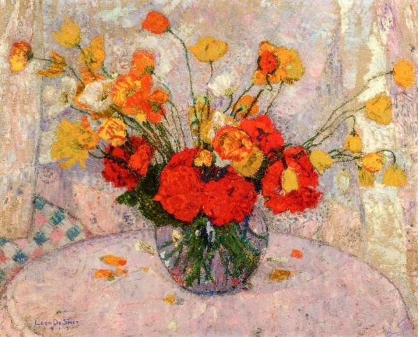 Bouquet Of Flowers by Leon De Smet Oil Painting Reproductions