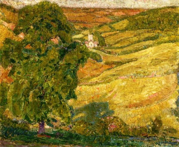 Devonshire Landscape (branscombe) by Leon De Smet