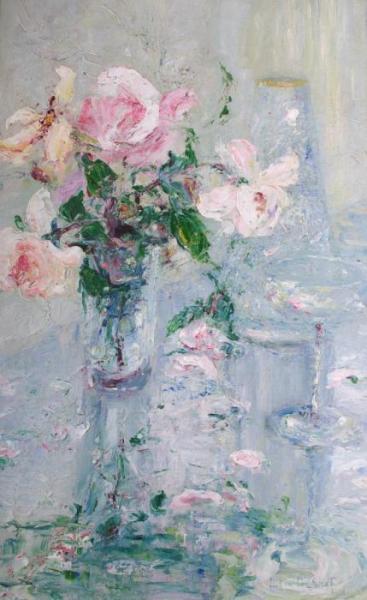 Still Life With Glass On A Table by Leon De Smet