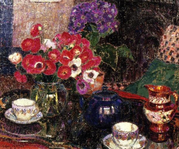 Still Life With Poppies by Leon De Smet