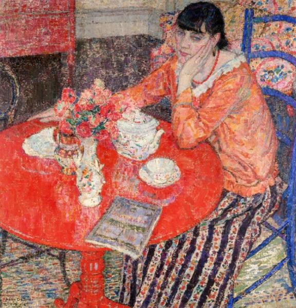 The Red Table by Leon De Smet