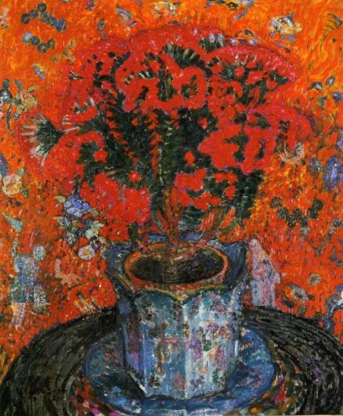 Vase Of Flowers by Leon De Smet