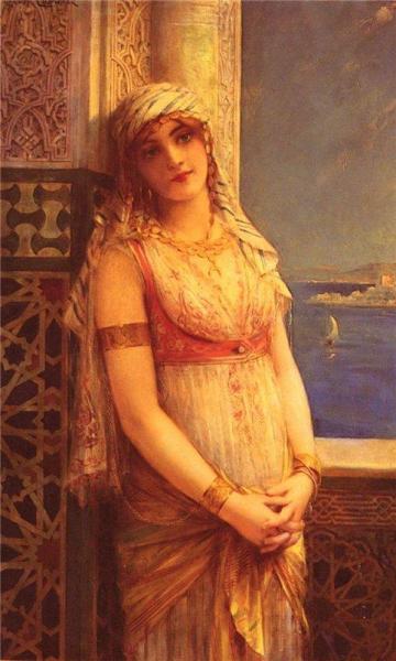 An Eastern Beauty by Leon Francois Comerre Oil Painting Reproductions