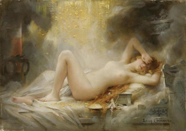 Danae by Leon Francois Comerre Oil Painting Reproductions