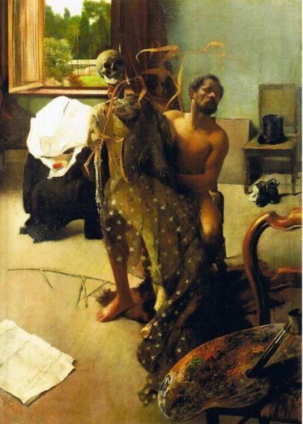 The Artist's Studio by Léon Frédéric Oil Painting Reproductions