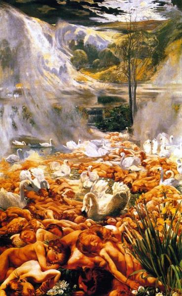 Léon Frédéric The Lake, The Sleeping Water