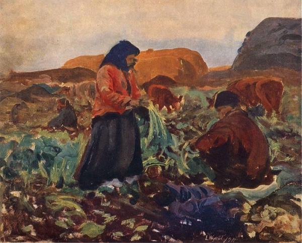 Leon Jan Wyczolkowski Digging Beets