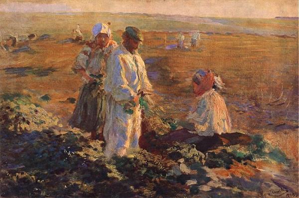 Digging Beets by Leon Jan Wyczolkowski