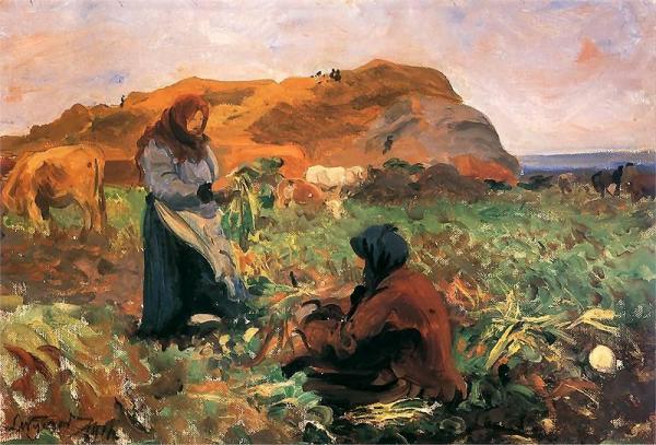 Digging Beets by Leon Jan Wyczolkowski