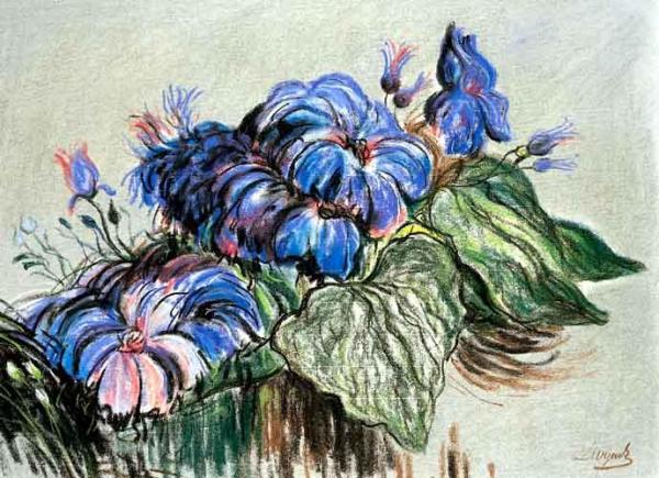 Leon Jan Wyczolkowski Exotic Flowers