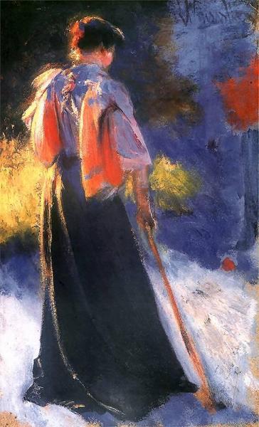 Figure Of A Woman by Leon Jan Wyczolkowski