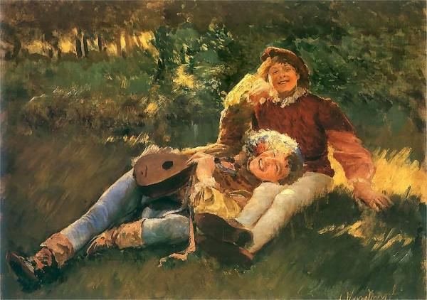 Merry Youths by Leon Jan Wyczolkowski