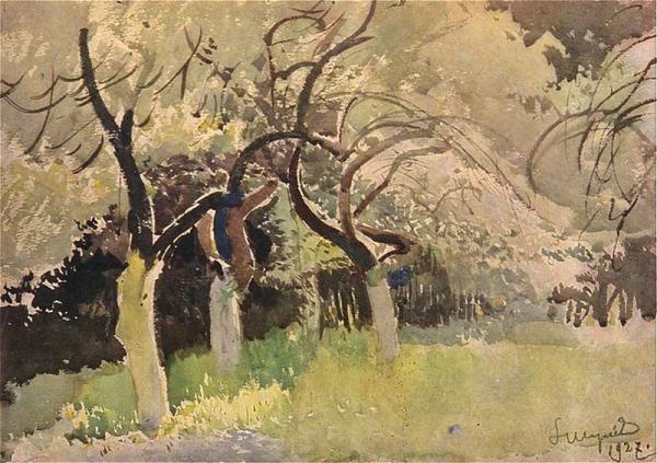 Orchard by Leon Jan Wyczolkowski