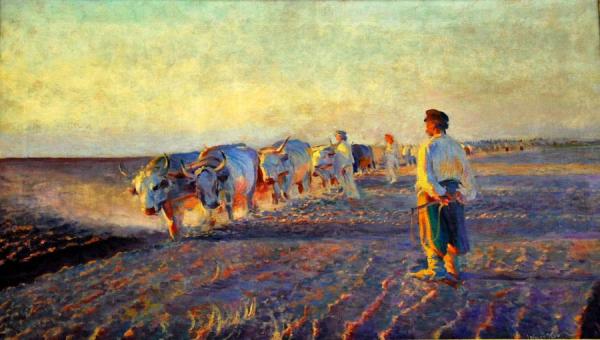 Plowing In Ukraine by Leon Jan Wyczolkowski